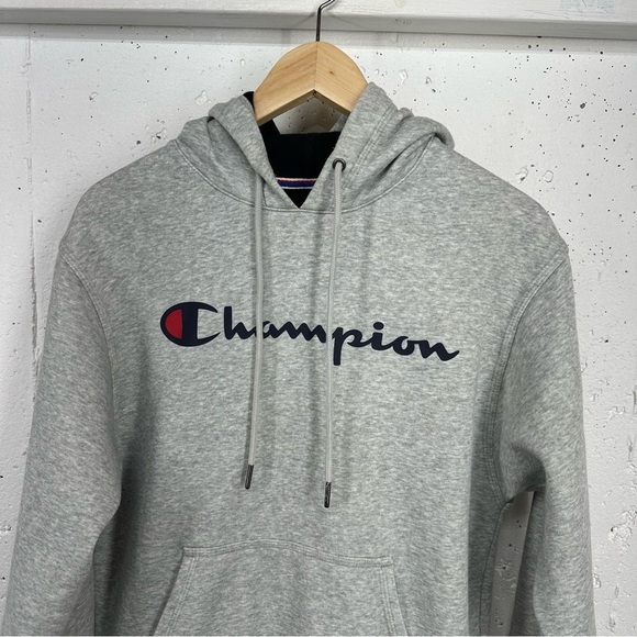 Champion Size Small Gray Chenille Hoodie Sweatshirt - Picture 9 of 15
